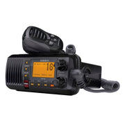 Uniden UM435BK Advanced Fixed Mount VHF Marine Radio, All USA/International/Canadian Marine Channels including new 4-Digit, CDN “B” Channels, 1 Watt/25 Watt Power, Waterproof IPX8 Submersible, Black