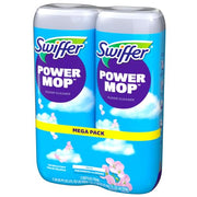 Swiffer PowerMop Liquid Floor Cleaner Refills, Solution for Power Mop, Fresh Scent, 2 Count Mopping Fluid Replacement Bottle, Spray Mops Cleaning Juice, No Bucket Needed, Multi-Surface and Wood