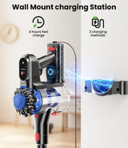 KARDV Cordless Vacuum Cleaner, 500W/40Kpa Vacuum Cleaners for Home, 60Mins Stick Vacuum with LED Display, Anti-Tangle Wireless Vacuum, 8 in 1 Lightweight Vacuum for Hard Floors Carpet Pet Hair