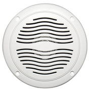 Magnadyne 5-inch Water Resistant Outdoor Speakers, Dual Cone, 25W Peak Power, Marine and RV Compatible (White)