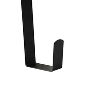Aeranto Slim Over The Door Wreath Hanger for Front Door, 12" Black 1 Pack | Damage-free wreath holder, Easy to Use and Reusable Door Hook for Christmas, Thanksgiving, Halloween and Daily Décor