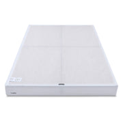 Amazon Basics Smart Box Spring Bed Base, 5-Inch Low Profile Height Mattress Foundation, Sturdy Durable Steel Support, Tool-Free Easy Assembly, Queen, 79" x 59.5" x 5", White
