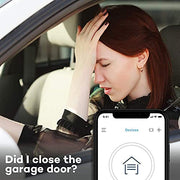 CHAMBERLAIN Smart Garage Control - Wireless Garage Hub and Sensor with Wifi & Bluetooth - Smartphone Controlled, myQ-G0401-ES, White