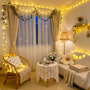 JMEXSUSS 100 LED Globe String Lights Indoor Bedroom, 33ft Fairy Lights | Connectable Warm White Christmas Light Plug in with Remote, 8 Modes Hanging Fairy Lights for Diwali Classroom Room Party Home