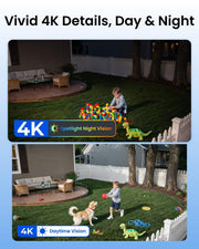 REOLINK Argus PT Ultra First 4K Solar Security Cameras Wireless Outdoor | 360° Pan Tilt Auto-Tracking, 8MP Color Night Vision, 2.4/5 GHz Wi-Fi 6, No Subscriptions, Home Hub Compatible