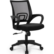 NEO CHAIR Office Computer Chair Ergonomic Mid-Back Mesh Desk Chair, Black | Breathable Mesh Back with Lumbar Support, Height Adjustment, Smooth Rolling Casters for Home Office, Study or Gaming Setup