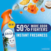 Febreze Odor-Fighting Air Freshener Spray, Room Spray, Crisp Fall Breeze, Cuddle Weather & Baked Cinnamon Apple Air Mist, 8.1 oz, 3ct