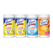 Lysol Disinfecting Wipes, Cleaner, Lemon + Mango + Linen, 80 ct. (4 Pack) | All Purpose Cleaner, Sanitizing, Deodorizing, Apartment Essentials, Back To School Cleaning Supplies, Kitchen & Bathroom Wipe