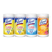 Lysol Disinfecting Wipes, Cleaner, Lemon + Mango + Linen, 80 ct. (4 Pack) | All Purpose Cleaner, Sanitizing, Deodorizing, Apartment Essentials, Back To School Cleaning Supplies, Kitchen & Bathroom Wipe