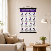 Tai Chi Chair Workout Chart, Chair Tai Chi for Seniors Poster, 16 x 24 Inch | Seated Tai Chi for Beginners: 16 Illustrated Chair Exercises for Balance, Flexibility and Mobility, Easy to Roll Up and Store