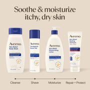 Aveeno Therapeutic Shave Gel for Women & Men, Fragrance-Free, 7 oz | Shave Gel with Prebiotic Oat & Vitamin E, For Smooth Shave With Less Irritation, Soothes Dry, Sensitive Skin