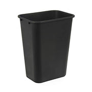 Amazon Basics Rectangular Commercial Office Wastebasket, Easy to Clean, Space-Saving,15.5"L x 11.5"W x 20"H, 10 Gallon, Black