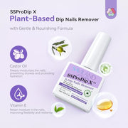SAVILAND Gentle Dip Powder Remover Kit, No Need Soaking Or Wrapping 15ml