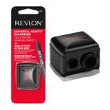 Revlon Universal Points Makeup Sharpener, Black, 1 Count | Makeup sharpener for wooden and plastic pencils. Fits small to large sizes and is easy to clean.