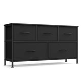 SONGMICS Dresser for Bedroom, Wide Dresser with 5 Fabric Drawers
