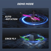 BUSSGO RC Helicopter, Remote Control Helicopter for Kids | with 30Mins Flight(2 Batteries), 7+1 LED Light Modes, Altitude Hold, RC Toys for Boys Girls