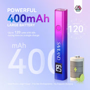 SAVILAND U V Light for Gel Nails, Mini Handheld U V LED Nail Lamp, 12W | 10s Flash Cure Lamp, 400mAh USB Rechargeable Battery, 3-Timer Setting, LED Display, Cordless, Portable, Home and Travel Use