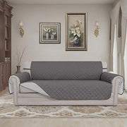 Easy-Going Reversible Couch Cover, 3 Cushion Sofa, Large, Gray/Light Gray | Machine Washable Slipcover For Dogs, Water Resistant Furniture Mat For Living Room, Non-Slip Sofa Cover, Pet Friendly