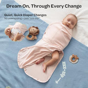 Momcozy Swaddles for Newborns, Quiet Fastener Swaddle for Infant 0-3 Months | New-Parent-Friendly Sleep Sack, Reduce Startle Reflex, Newborn Boys Girls Registry Essentials, 2-Pack, Bloom