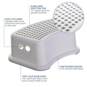 Dreambaby Step Stool for Kids - Non-Slip Base and Contoured Design for Toilet Potty Training and Sink Use