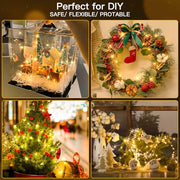 suddus Fairy Lights Battery Operated with Remote, 33ft 100 LED Dimmable Twinkle Lights with Timer, Waterproof Copper Wire String Lights for Bedroom, Christmas, Tree, Indoor Outdoor Decor (Warm White)