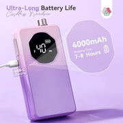 SAVILAND Nail Drill Professional 40000RPM 30S Fast Removal for Acrylic Nail | Low noise running, 4000mAh battery Long-Lasting, Complete drill bit set, Salon&mobile tech use, LCD display, Gradient Purple