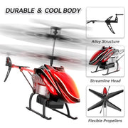 BUSSGO RC Helicopter, Remote Control Helicopter for Kids | with 30Mins Flight(2 Batteries), 7+1 LED Light Modes, Altitude Hold, RC Toys for Boys Girls