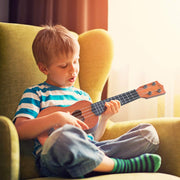 YEZI Toy Classical Ukulele Guitar Musical Instrument for Boys Girls | Mini Guitar Toy with Pick, Educational Musical Instrument for Preschool Boys Girls, Early Learning Music Toy for Ages 3+