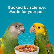 Kaytee Forti-Diet Pro Health+Safflower Parrot Food, 4 Pounds | Better digestion daily. Parrot food for medium birds. Prebiotics, probiotics, bird seed without sunflower seeds