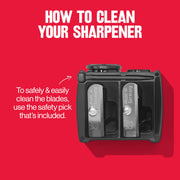 Revlon Universal Points Makeup Sharpener, Black, 1 Count | Makeup sharpener for wooden and plastic pencils. Fits small to large sizes and is easy to clean.