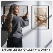 Homeforia 18x24 Black Poster Frame, High-End Metal, 16x20 Mat, Glass