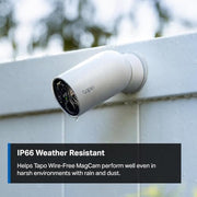 Tapo MagCam 2K+ Security Camera Wireless Outdoor, Battery Powered, C425 | 2026 Wirecutter Best Outdoor Security Camera&PCMag Editors' Choice, Subscription-Free Storage/Cloud, Person/Vehicle Detection