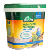 Wild Harvest Advanced Nutrition Bird Food For Parakeets, 4.5 lbs | Daily Variety Of Seed & Grain, Vitamins & Minerals Support Skin & Feathers, Variety Encourages Foraging Behavior
