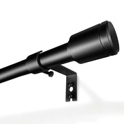 Curtain Rods 30-90 Inch, Adjustable Black Curtain Rods for Windows 1 Pack