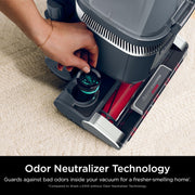 Shark Rotator Lift-Away Vacuum, DuoClean PowerFins, Dark Grey, LA555 | Self-Cleaning Brushroll, Odor Neutralizer, Lift-Away ADV, HEPA Filter, LED Headlights, Swivel Steering, Pet Tools Included