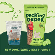Pecking Order Oyster Shell - Calcium Supplement to Support Laying Hens and Strong Egg Shell Development (5 LB) (Packaging May Vary)