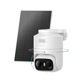 eufy Security eufyCam C37, Solar Cameras Wireless Outdoor,2K Resolution | 360° Pan & Tilt AI Tracking, Human/Pet/Vehicle Detection, Flexible Solar Panel, Color Night Vision, No Monthly Fee