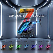 BUSSGO RC Helicopter, Remote Control Helicopter for Kids | with 30Mins Flight(2 Batteries), 7+1 LED Light Modes, Altitude Hold, RC Toys for Boys Girls