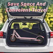 Electric Scooter - 350W/500W Motor, 8.5"/10''Solid Tires, Up to 19/22MPH& 16/21/23Miles Long-Range Portable Commuting Scooter for Adults with Double Braking System