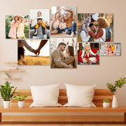 Ship Next Day Custom Canvas Prints with Your Photos (Framed 10x8) Customized Picture Gifts Photo Prints Personalized Canvas Pictures Wall Art Ideal for Home Decor