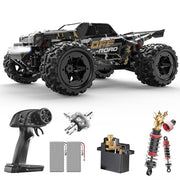 DEERC 9309E RC Cars for Adults 40KPH,All Terrain Fast Remote Control Cars | 1/16 Scale RC Monster Truck,2.4Ghz 4WD Waterproof Electric High Speed Car,Monster Truck with 2 Batteries for Boys & Kids