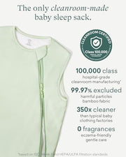 PurComfy Supersoft Bamboo Viscose Sleep Sack, 1.0 TOG Baby Sleeping Bag | Ideal For Sensitive Skin, 2-Way Zipper, All Season Baby Wearable Blanket, Neutral for Boy Girl