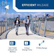 Hiboy S2 Electric Scooter - 8.5" Solid Tires - Up to 17 Miles Long-Range | 19 MPH Portable Folding Commuting Scooter for Adults with Double Braking System and App