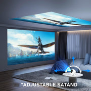 1080P Projector, 400 Lumens Brightness Indoor Outdoor Portable Projector, Cinema Quality Viewing for Home Entertainment