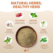 Natural Chicken Dewormer Chili Mix Powder (1 lb) | Herbal Poultry Wormer & Parasite Support for Laying Hens | Egg-Safe Chicken Dewormer for Backyard Flocks | 1 lb Bag