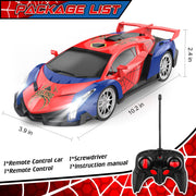 Growsland Remote Control Car for Kids, RC Cars for Boys Kids 1:18 Electric Vehicle Toy Car Hobby Racing Car Toys with Lights & Controller, Birthday Gift for 3 4 5 6 7 8 9 Year Old Boys Girls