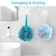Chuya Bath Loofah Sponges 70 Grams Large Size,4 Pack Shower Sponge | Exfoliating Cleaning Bath Loofa Body Scrubber Balls for Women Men Children Washing