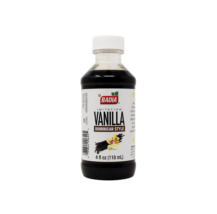 Badia Vanilla Extract Imitation Dominican Style, 4 oz – Rich Vanilla Flavor for Baking, Desserts & Beverages