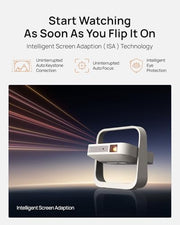 XGIMI Elfin Flip Plus Portable Projector, 500 ISO Lumens, Adjustable Stand | Google TV with Licensed Netflix, 1080P Resolution Home Projector, Lightweight and Compact Design, Screen Adaption