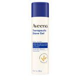Aveeno Therapeutic Shave Gel for Women & Men, Fragrance-Free, 7 oz | Shave Gel with Prebiotic Oat & Vitamin E, For Smooth Shave With Less Irritation, Soothes Dry, Sensitive Skin